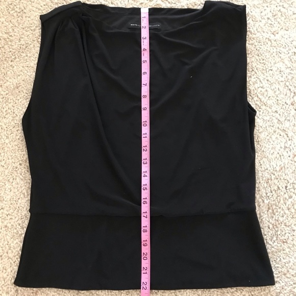 WHBM Black jersey knit tank - Picture 5 of 7
